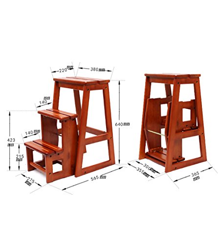 Chaise d'échelle pliante multifonction pour petits espaces - 4