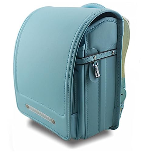 Mochila Escolar de Piel sintética Japonesa con Cierre automático, Ligera, para niñas y niños, n.° 3, 32 x 18 x 24,5 cm.