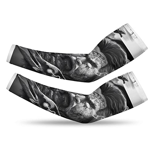 Boussole norse faux tatouage et manchettes protection solaire