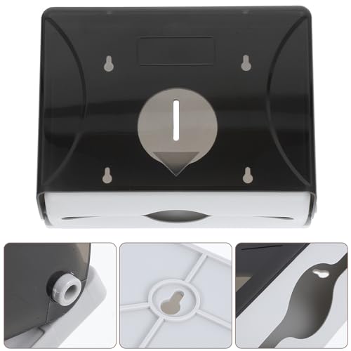 Distributeur de serviettes compatible avec différents types de rouleaux noir - 8