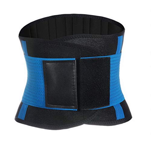 COMVIP - Cinturón ajustable para entrenamiento de pérdida de peso, 2 estilos, estilo2 azul, XXL:23*130cm, estilo2 azul, XXL:23*130cm
