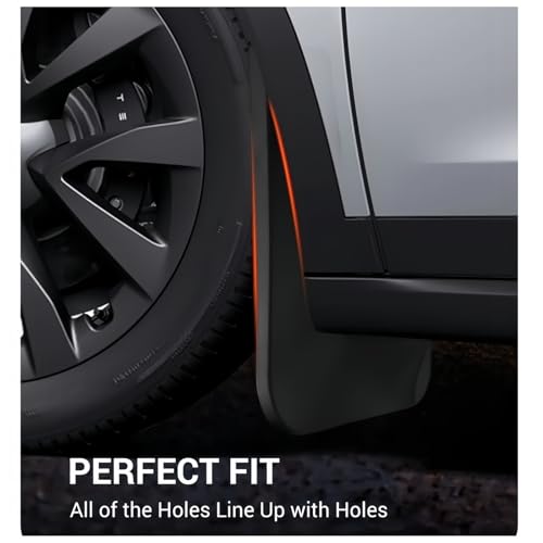 Guardabarros protectores para Tesla Model X Plaid 2025 contra salpicaduras 4