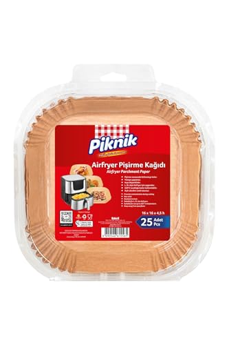 Airfryer Pişirme Kağidi Kare 25'li
