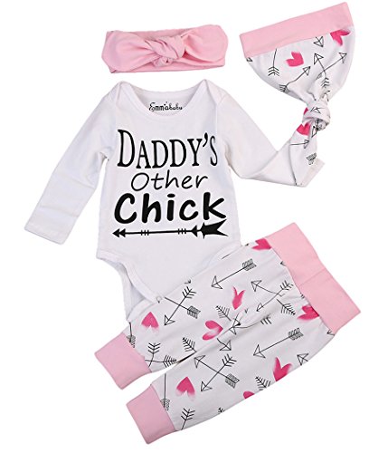 Emmababy Newborn Girls Clothes Baby Romper Outfit Pants Set Long Sleeve Winter Clothing (0-6Months, White(Long Sleeve)) Emmababy Newborn Girls Clothes Baby Romper Outfit Pants Set Long Sleeve Winter Clothing (0-6Months, White(Long Sleeve))