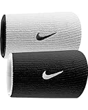 Nike Premier Home and Away Doublewide Wristbands (Black/White, Osfm)