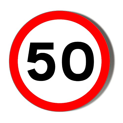 Gift Insanity White 50Th Birthday Speed Sign Fridge Magnet 45Mm Round Fridge Magnet