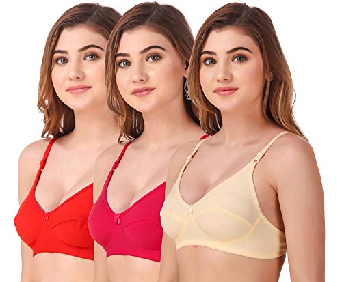 Image of Fasense Women's Wire Free Non Padded Cotton Bra