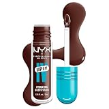 NYX Professional Makeup Brillo de Labios Hidratante, Color y Brillo Efecto Húmedo, Hasta 12H de Hidratación, Con Vitamina B12 y Magnesio, Lip IV Hydrating Gloss Stain, Tono: Mocha Me Wet