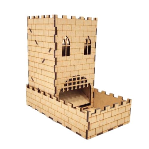Torre de Dados Medieval RPG e Boardgames com base - 18cm x 18,6cm x 10cm