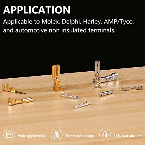 Knoweasy JST Crimper and Molex Crimper Works on AWG24-12/0.21-3.31mm² JAM, Molex, Tyco, JST Terminals and Connectors for FPV, Drone Servo Model KN-2510