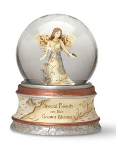 Pavilion Gift Company Elements Special Friends 100 mm Musical Waterglobe with Tune -Inch That's What Friends are for-Inch