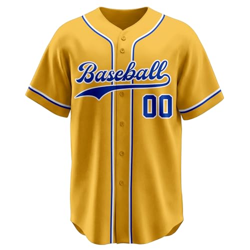 Custom Baseball Jersey Stitched Personalized Name Number Baseball Shirts Uniform for Men Women Youth miniatura 1