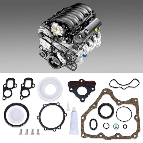 Image of Engine Conversion Gasket Lower Engine Oil pan Gasket Fits Chevy /GMC /Cadillac 5.3 6.2 2014-2018 Silverado Sierra 1500 2015-2020 Yokon Suburban Tahoe 2015-2020 Escalade Replace CS26744