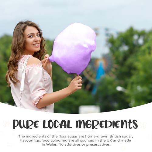 Baking Beauty and Beyond Premium Candy Floss Sugar 200g - Cherry Flavour