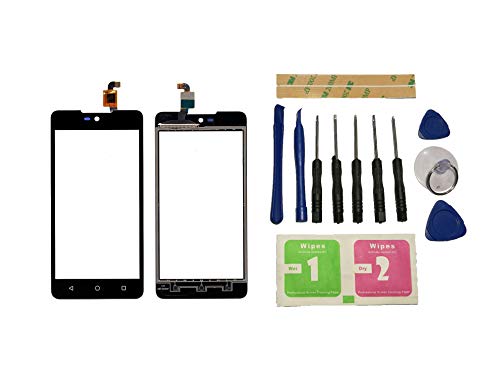 Flügel pour Wiko Rainbow Lite 4G Ecran Vitre Tactile Noir Touch Screen Digitizer (Non LCD) de Remplacement & Outils