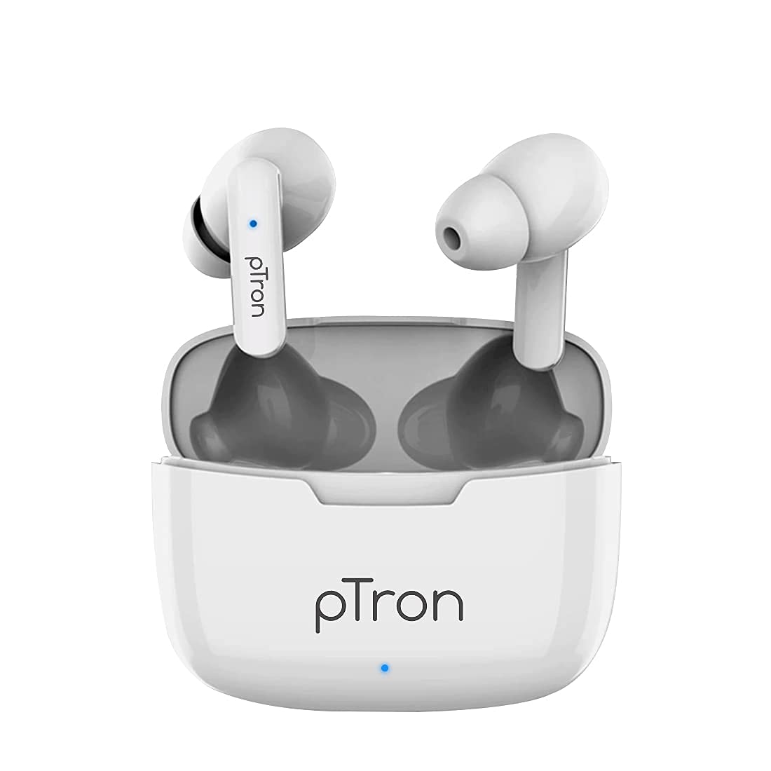 (Refurbished) pTron Bassbuds Duo New Bluetooth 5.1 Wireless Headphones, Stereo Audio, Touch Control TWS, Dual HD Mic, Type-C Fast Charging, IPX4 Water-Resistant, Passive Noise Cancelling & Voice Assistant (White) (B09J8WQB8L) Amazon Price History, Amazon Price Tracker