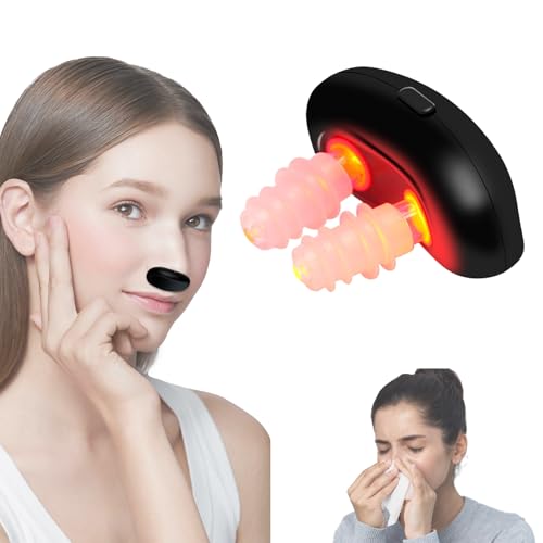Dispositivo de Terapia Nasal con luz Roja Respirelief, Instrumento de Terapia Nasal de Luz Roja, Dispositivo de Fisioterapia Nasal Calmante