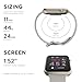 iTouch Air 4 Smartwatch - Fitness Tracker, Heart Rate Monitor, Customizable Watch Face - Activity and Calorie Tracker - 100+ Sports Modes - Bluetooth Connectivity