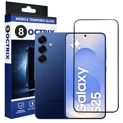 Image of Military-Grade Tempered Glass Screen Protector Compatible for Samsung Galaxy S25 with Edge to Edge Coverage - Case Friendly, Anti-Scratch & Bubble-Free Installation Kit