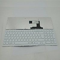 OEM Sony Vaio VPC-EE Series White Keyboard With Frame – V116646B QWERTZ Layout
