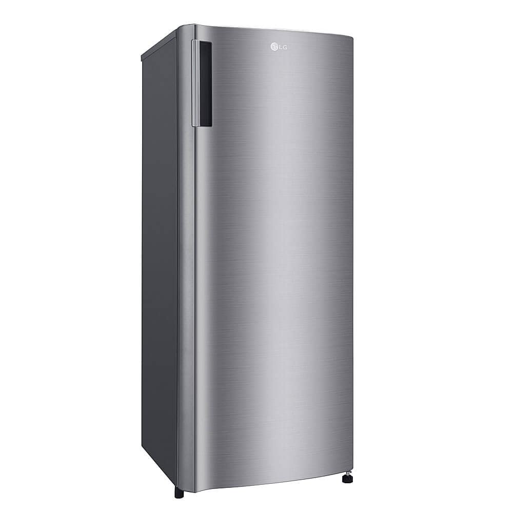 LG 20 In. W. 6 Cu. Ft. Single Door Upright Freezer With Direct Cooling In Platinum Silver Lrofc0605v on Fridge.com - View 2