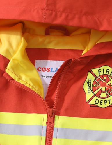 COSLAND Toddler Boys Girls Rain Jacket Waterproof Hooded Raincoat, 2-5T4