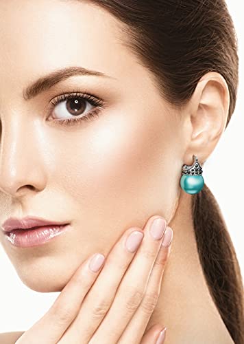 Glass Pearl Earring (Turquoise)2