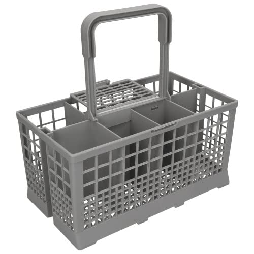 Panier à couverts Electruepart universel pour lave-vaisselle, 8 compartiments, Gris, Classique
