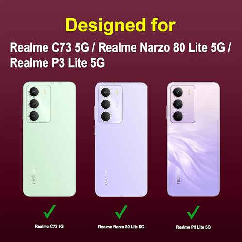 Image of amazon basics Back Case Cover for Realme C73 5G | Compatible for Realme C73 5G Back Cover | Liquid Silicon Magic Case with Camera Protection | Plum
