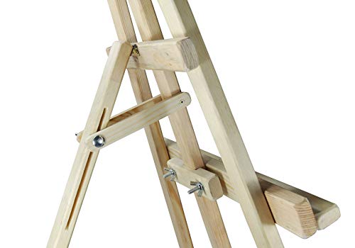 AZZAP Staffelei Holz 140cm KINDERSTAFFELEI Akademiestaffelei STANDSTAFFELEI Studiostaffelei Dreifuss Feldstaffelei