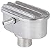 JEGS 501121 Polished Finned Valve Cover Push In Breather with PCV Tube