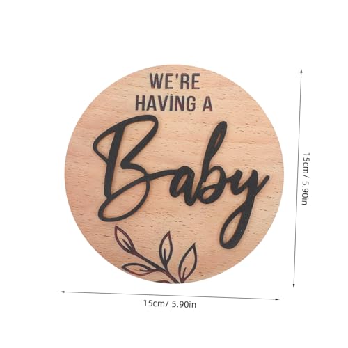 BESTonZON Wood Sign Newborn Announcement Name Sign Present for New Parents