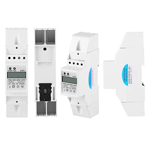 Compteur d'énergie à rail DIN d'affichage à cristaux liquides de compteur électrique monophasé XTM35SA pour l'électricité à 50 Hz, Composants De Contrôle Industriel