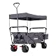 Bollerwagen mit Dach von Arebos – Faltbar und belastbar bis 100 kg