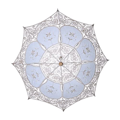 Parasol dentelle crème pour shooting photo extérieur et fêtes - 2