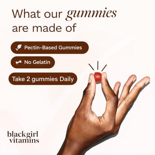 Black Girl Vitamins Once a Day - Womens Multivitamin Gummy - Vitamin A, B, C, E and Zinc. Multivitamin for Women, Immune Support. Vegan, Gluten-Free. Made in The USA (30 Day Supply, Strawberry) - Image 6