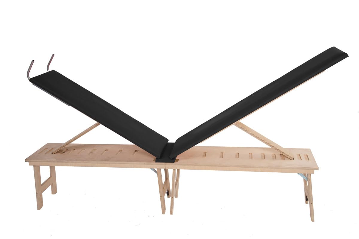 Panca Posturale in Legno Standard con Gambe (nero)