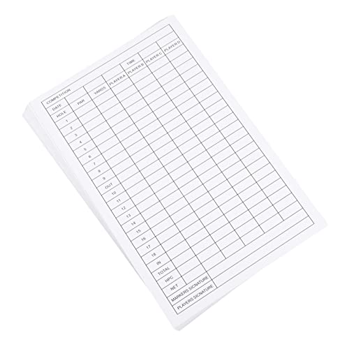 NAMOARLY Golf Accessories Scorecard Notebook Record Use Tool for Outdoor Activities