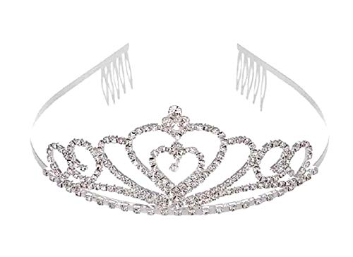 Corona - Coroncina - Tiara - Bambina - Ragazzina - Donna - Strass - Brillantini - Brillanti - Principessa - Regina - Sposa - Dama - Damigella - Idea regalo per natale e compleanno