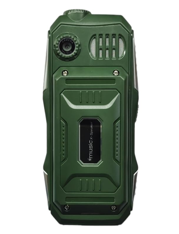 Image of LEYSKY KECHAODA K112, Triple Sim Phone (Green) Speaker with Amplifier, PMMA 2.5D Glass,1.3 MP Camera, Keypad Mobile, DJ Sound with Power Bank System (Big Size & Heavy Weight Phone)