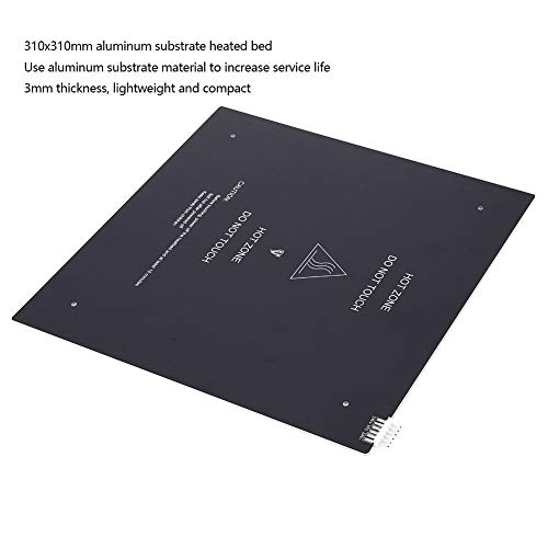 Con accessori per cavi 310x310mm letto caldo da