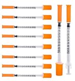 100 Stück 0.5 ml/cc Dosierwerkzeug 30G (0,3 x 8 mm), Kunststoff Mehrzweckmesswerkzeuge, einzeln versiegelte Verpackung für Dosierung, Laborzubehōr