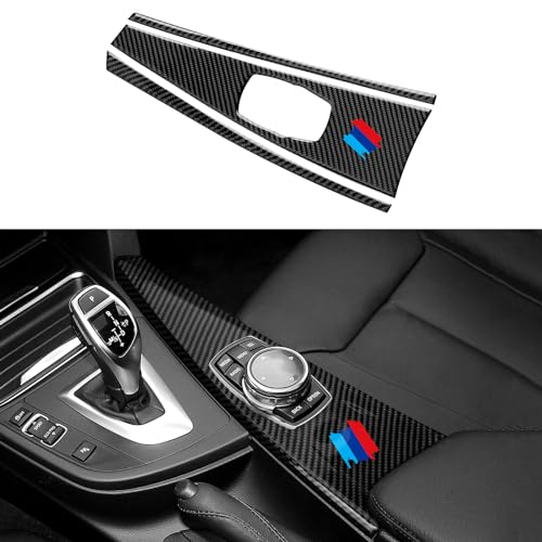 Image of Car Multimedia Panel Trim Carbon Fiber Decal Center Console Sticker fits for BMW 3 4 Series F30 F31 F34 3GT F32 F36 Accessories - F33 Convertible NOT