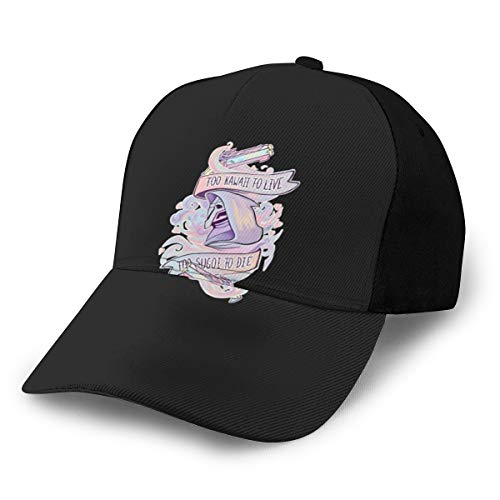 N/ Pastel Reaper – Too Kawaii to Live, Too Sugoi to Die Cap Gorra de béisbol, color negro