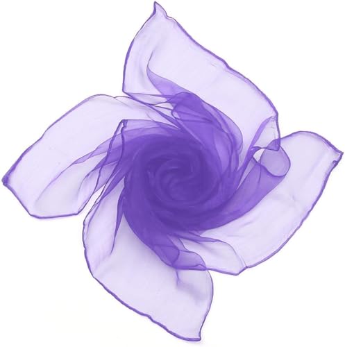 Retro Ribbon Chiffon Scarf - Square Handkerchief for Women, Light and Elegant Neck Accent