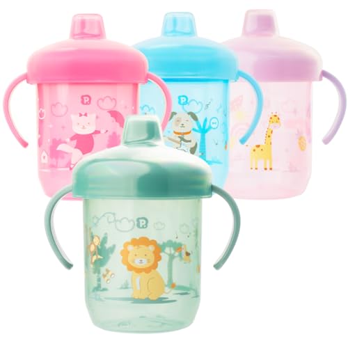 Copo Treinamento Infantil Antivazamento Bico Rigido Pimpolho (Leão)