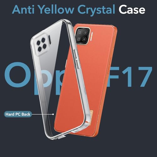Image of Jkobi Lifetime Anti-Yellow Clear Back Cover Case for Oppo F17 (Sleek Hard Crystal | Shockproof and Camera Protection)
