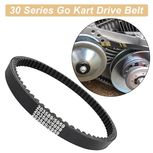 Image of 30 Series Go Kart Drive Belt KT196 Go Kart Torque Converter Drive Belt Replacement for Manco 5959, Comet 203589, Murray 12-8487(3Pcs)