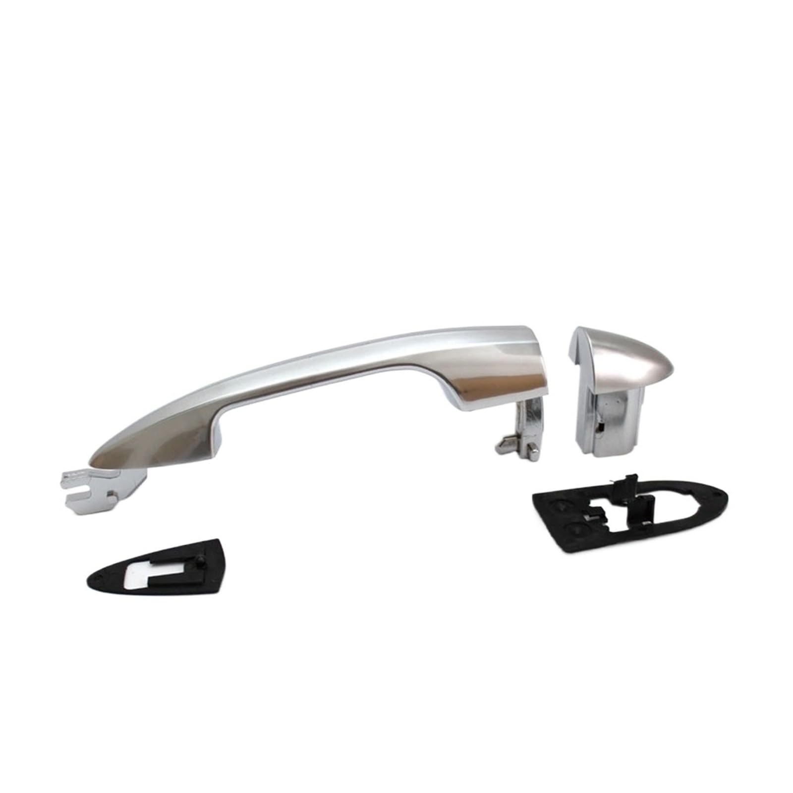 Byskjz One Color Car Outer Door Handle Replacement For Alfa For Romeo For Giulietta 2010 2011 2012-2016 Silvery Car Door External Handle 156099957 156099956 156099955 156099954(Right Without Hole1)