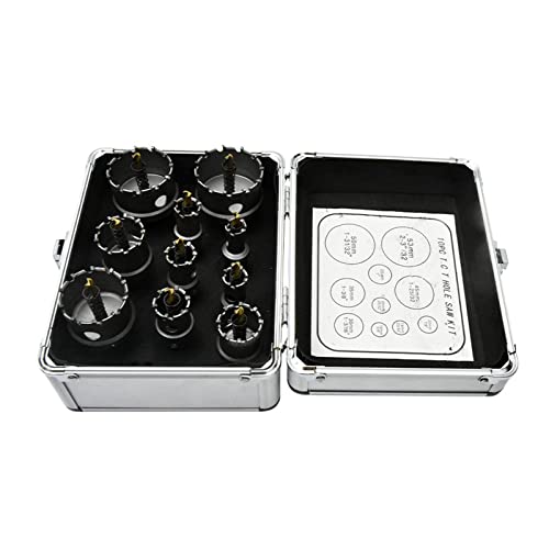 Juego de 10 brocas abrelatas 16-53mm carburo para metal miniatura 2